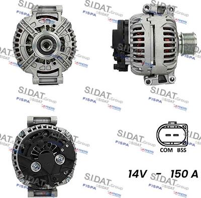 Sidat A12BH0945AS - Alternatore www.autoricambit.com