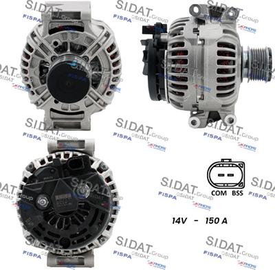 Sidat A12BH0945 - Alternatore www.autoricambit.com