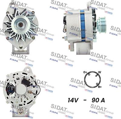 Sidat A12BH0916A2 - Alternatore www.autoricambit.com