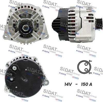 Sidat A12BH0938A2 - Alternatore www.autoricambit.com