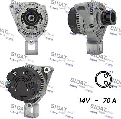 Sidat A12BH0932A2 - Alternatore www.autoricambit.com