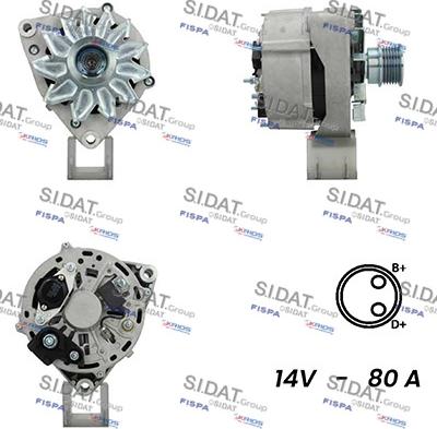 Sidat A12BH0929A2 - Alternatore www.autoricambit.com