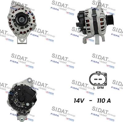 Sidat A12BH0924A2 - Alternatore www.autoricambit.com