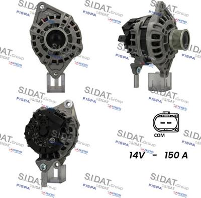 Sidat A12BH0925 - Alternatore www.autoricambit.com