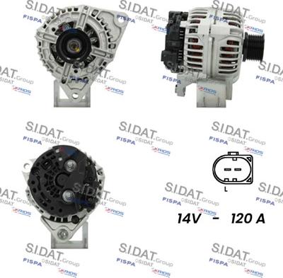 Sidat A12BH0921 - Alternatore www.autoricambit.com