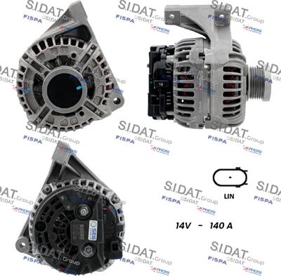 Sidat A12BH0440 - Alternatore www.autoricambit.com