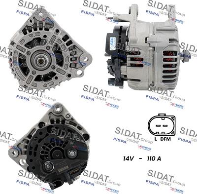 Sidat A12BH0400 - Alternatore www.autoricambit.com