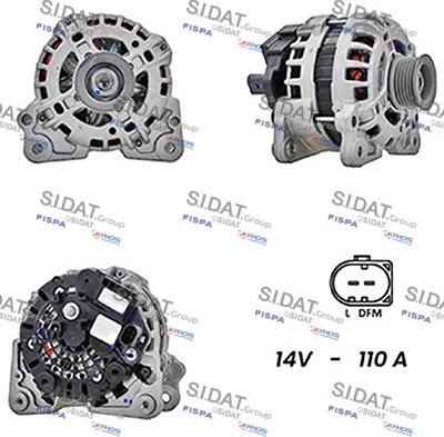 Sidat A12BH0402 - Alternatore www.autoricambit.com