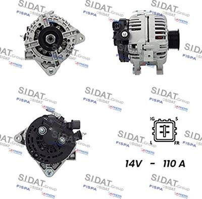 Sidat A12BH0484A2 - Alternatore www.autoricambit.com