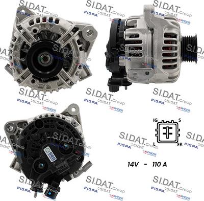 Sidat A12BH0484 - Alternatore www.autoricambit.com