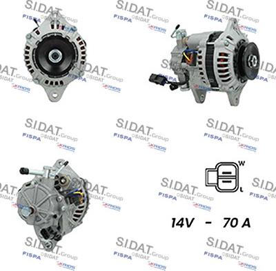 Sidat A12BH0480A2 - Alternatore www.autoricambit.com