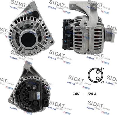 Sidat A12BH0439 - Alternatore www.autoricambit.com