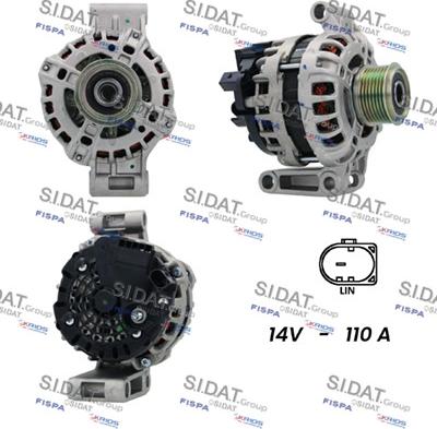 Sidat A12BH0590 - Alternatore www.autoricambit.com