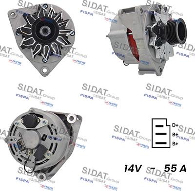 Sidat A12BH0548A2 - Alternatore www.autoricambit.com