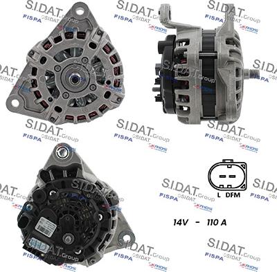 Sidat A12BH0543 - Alternatore www.autoricambit.com