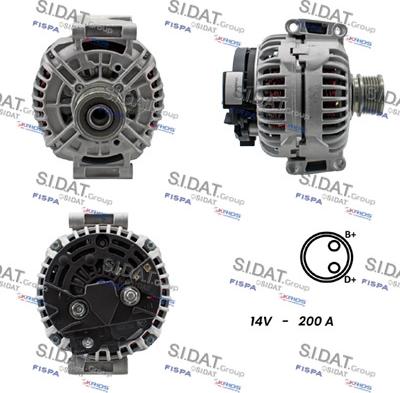 Sidat A12BH0561A2 - Alternatore www.autoricambit.com