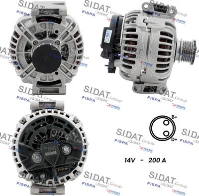 Sidat A12BH0561 - Alternatore www.autoricambit.com