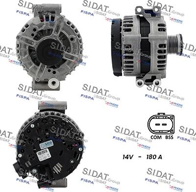 Sidat A12BH0509 - Alternatore www.autoricambit.com