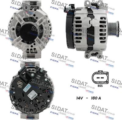 Sidat A12BH0512 - Alternatore www.autoricambit.com