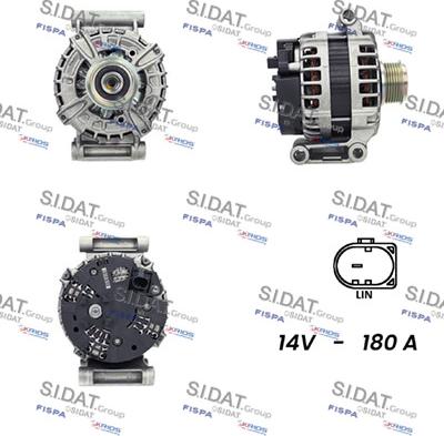 Sidat A12BH0524 - Alternatore www.autoricambit.com