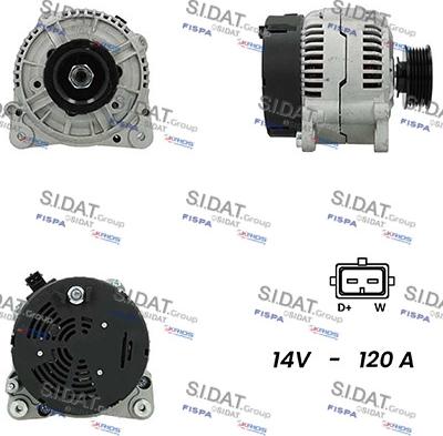 Sidat A12BH0527A2 - Alternatore www.autoricambit.com