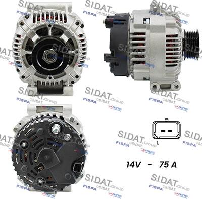 Sidat A12BH0576A2 - Alternatore www.autoricambit.com