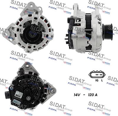 Sidat A12BH0698 - Alternatore www.autoricambit.com