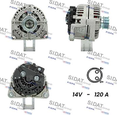 Sidat A12BH0638A2 - Alternatore www.autoricambit.com