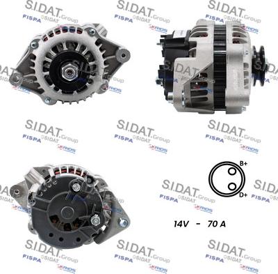 Sidat A12BH0637A2 - Alternatore www.autoricambit.com