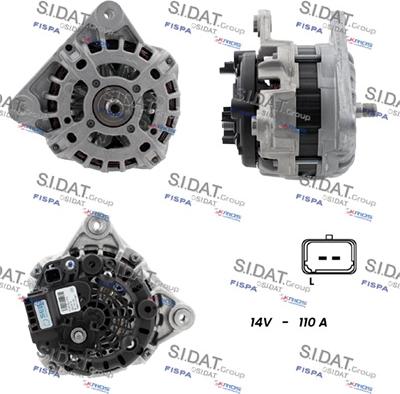 Sidat A12BH0043 - Alternatore www.autoricambit.com