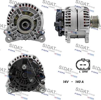 Sidat A12BH0005 - Alternatore www.autoricambit.com