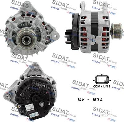 Sidat A12BH0070 - Alternatore www.autoricambit.com