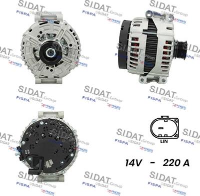 Sidat A12BH0195AS - Alternatore www.autoricambit.com