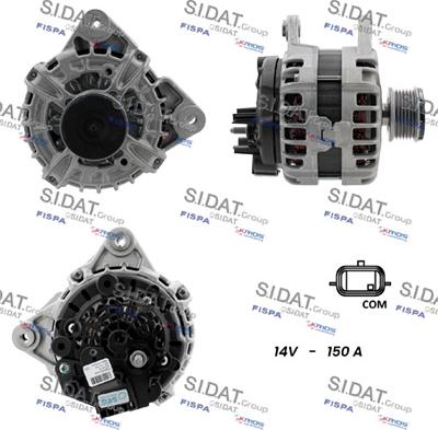 Sidat A12BH0148 - Alternatore www.autoricambit.com