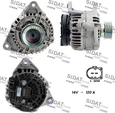 Sidat A12BH0101 - Alternatore www.autoricambit.com