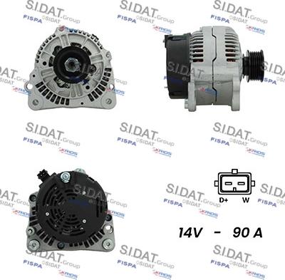 Sidat A12BH0184A2 - Alternatore www.autoricambit.com