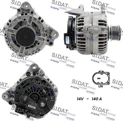 Sidat A12BH0188 - Alternatore www.autoricambit.com