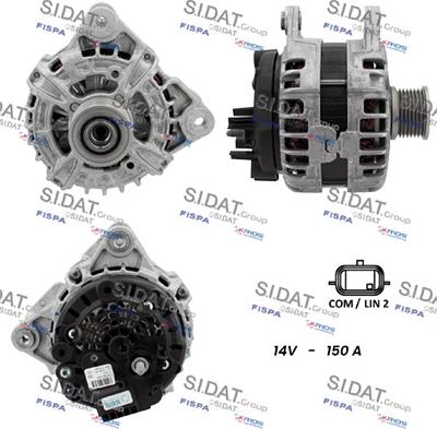 Sidat A12BH0173 - Alternatore www.autoricambit.com