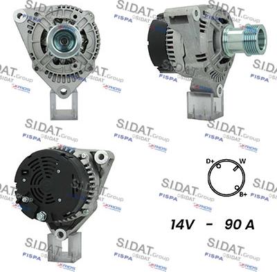 Sidat A12BH0899A2 - Alternatore www.autoricambit.com