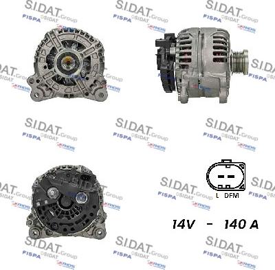 Sidat A12BH0865 - Alternatore www.autoricambit.com