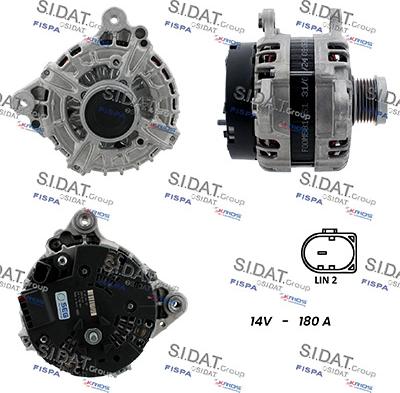 Sidat A12BH0881 - Alternatore www.autoricambit.com