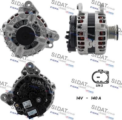 Sidat A12BH0882 - Alternatore www.autoricambit.com