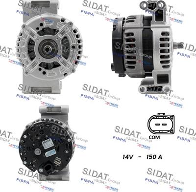 Sidat A12BH0887 - Alternatore www.autoricambit.com