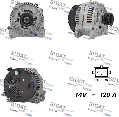 Sidat A12BH0835A2 - Alternatore www.autoricambit.com