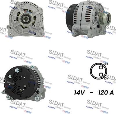 Sidat A12BH0838A2 - Alternatore www.autoricambit.com