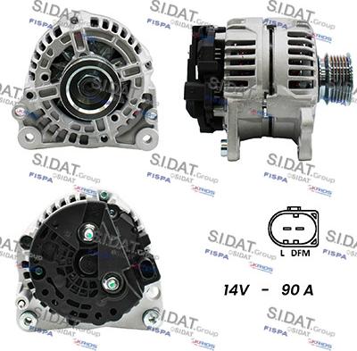 Sidat A12BH0399A2 - Alternatore www.autoricambit.com