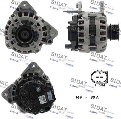 Sidat A12BH0399 - Alternatore www.autoricambit.com