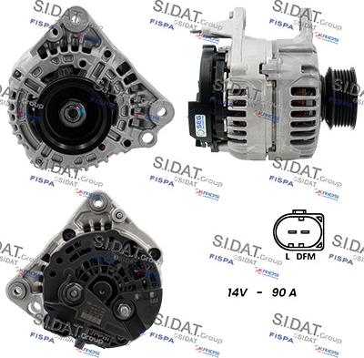 Sidat A12BH0397 - Alternatore www.autoricambit.com