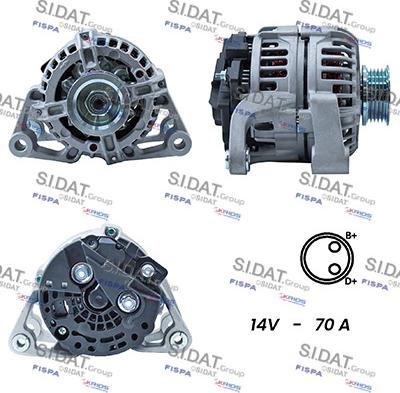 Sidat A12BH0349A2 - Alternatore www.autoricambit.com