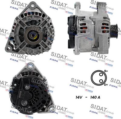 Sidat A12BH0348 - Alternatore www.autoricambit.com